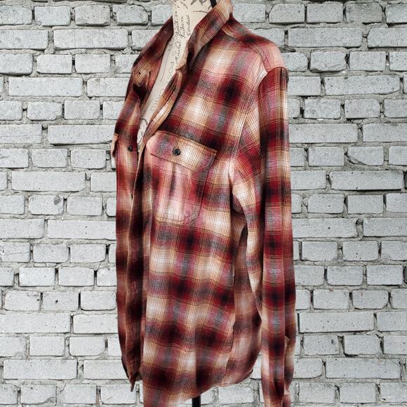 Fall Mood List Custom Flannel Shirt, Leaves Hot Chocolate, Cozy Sweaters, XL - Picture 7 of 7